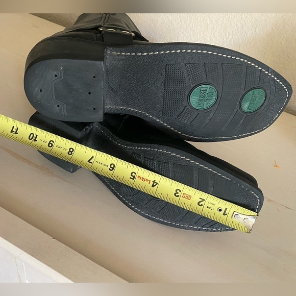 DOUBLE H Leather Motorcycle HARNESS BOOTS Black Rockbilly Grunge Bikercore … - Picture 14 of 17